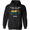 The Beauty Of Forest In The Afternoon Is Rhino, Retro Rhino Pullover Hoodie