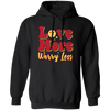 Love More, Worry Less, Smile Face, Bling Love Pullover Hoodie