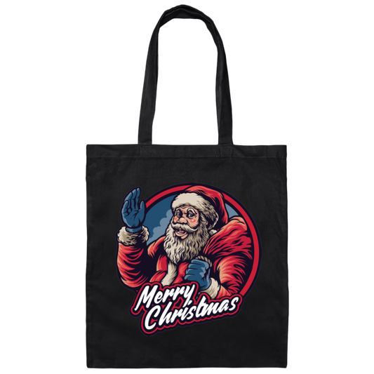 Merry Christmas Love Santa Gift Handsome Santa Canvas Tote Bag