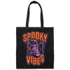 Spooky Vibes, Halloween Party, Halloween Holiday Canvas Tote Bag