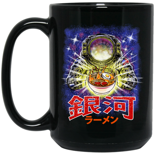 Galaxy Ramen, Outer Space Kanagawa, Love Ramen, Japanese Noodles Black Mug
