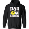 Baseball Sport, Dad Of Ballers, Retro Baseball Player Pullover Hoodie