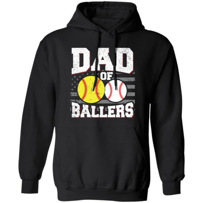 Baseball Sport, Dad Of Ballers, Retro Baseball Player Pullover Hoodie