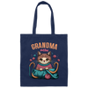 Knitting Grandma, Grandmeow, Love Cat, Love Knit, Gift For Grandma Canvas Tote Bag