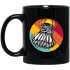 Retro Unique Badminton, Shuttlecock Perfect Gift Idea, For All Badminton Players And Lovers Black Mug