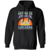 Happiness Is Being With Chickens Chicken Funny In Thanks Giving Pullover Hoodie