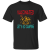 Funny Vaccination and Camping Hiking Vaccinated Gift For Camping Lovers Vintage Unisex T-Shirt