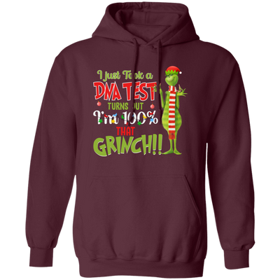 I Just Took A DNA Test, Turn Out I Am 100 Percent That Grinch, Trendy Halloween Pullover Hoodie