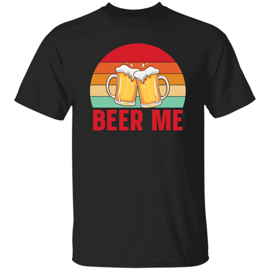 Beer Me, Retro Beer, Cheer Up, Retro Drinking Unisex T-Shirt