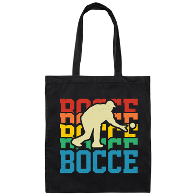 Retro Bocce, Bocce Ball, Bocci Ball, Vintage Boccie Canvas Tote Bag