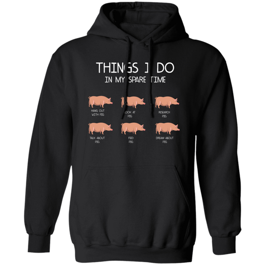 Things I Do In My Spare Time, Love Pig Pullover Hoodie