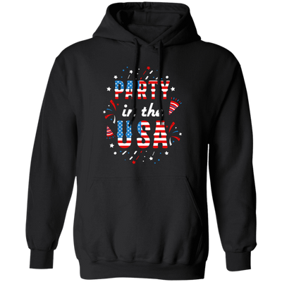 American Party, American Flag, 4th July Anniversary Pullover Hoodie