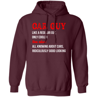 Love Car, Car Guy Definition Mechanic, Car Lover Distressed Pullover Hoodie