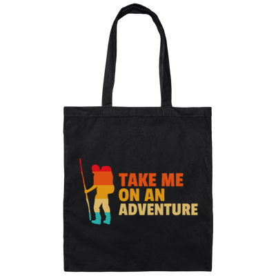 Trail Silouette Take Me On An Adventure Trail Vintage Silouette Canvas Tote Bag