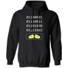 Binary Number, Love Binary, Number 0 And Number 1 Pullover Hoodie