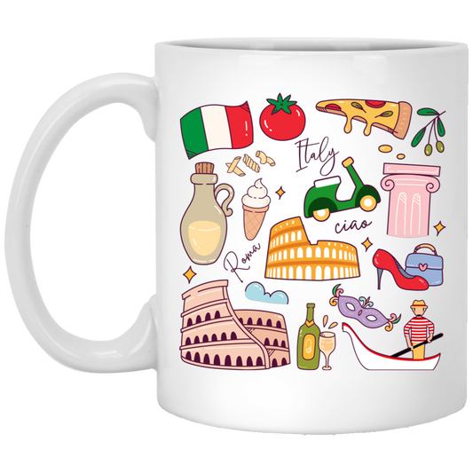 Italy Vacay, Italy Honeymoon, Italy Lover, Italy Travel White Mug