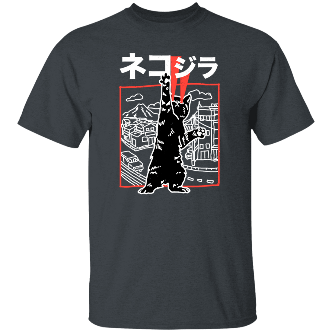 Cute Japanese Cat, Cat Zilla, Neko Harajuku, Love Kawaii Cat, Love Anime Unisex T-Shirt