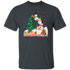 Christmas Tree, Snowman Build Xmas Tree, Snowman Family, Merry Christmas, Trendy Christmas Unisex T-Shirt