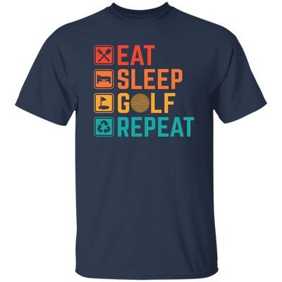 Eat Sleep Golf Repeat, Golfing, Golf, Retro Golf, Legendary Golf Unisex T-Shirt