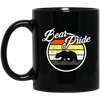 Bear Lover Gift, Bear Pride, Best Retro Bear, Bear Vintage Style Love Black Mug