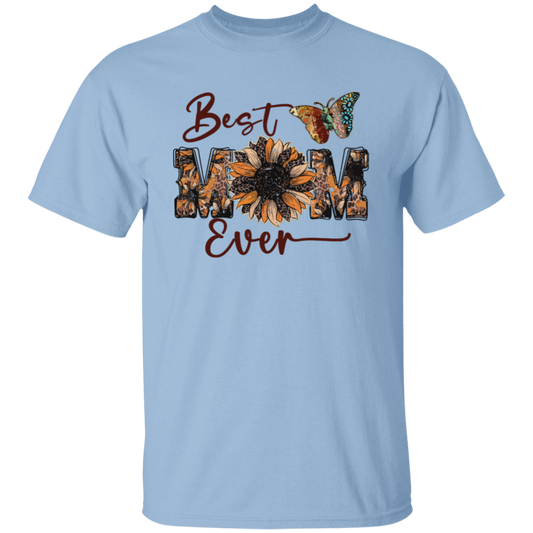 Best Mom Ever, Mother's Day, Sunflower Mom, Butterfly Unisex T-Shirt