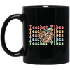 Teacher Vibes, Apple Lover, Apple Vibes, Groovy Teacher Black Mug