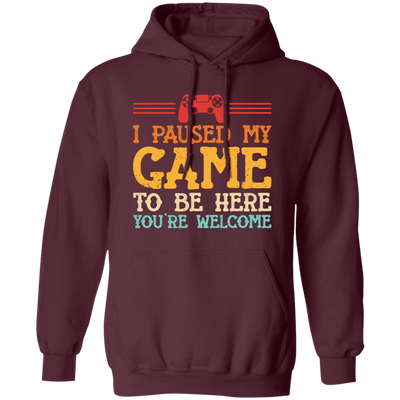 I Paused My Game To Be Here, You're Welcome Pullover Hoodie