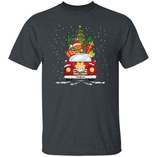 Christmas Car, Car Bring Gift Boxes, Christmas Gift Boxes, Merry Christmas, Trendy Chrismas Unisex T-Shirt