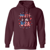 American Party, American Flag, 4th July Anniversary Pullover Hoodie