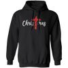 Red Glitter Christmas, Pastor Gift, Merry Christmas, Red Christian, Trendy Chrismas Pullover Hoodie