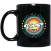 One Of A Kind Limited Edition, Vintage 1973, Retro 1973 Black Mug