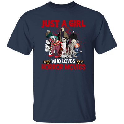 Just A Girl Who Loves Horror Movies, Funny Halloween Unisex T-Shirt