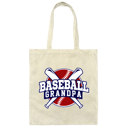 Baseball Grandfather Father Day Canvas Tote Bag