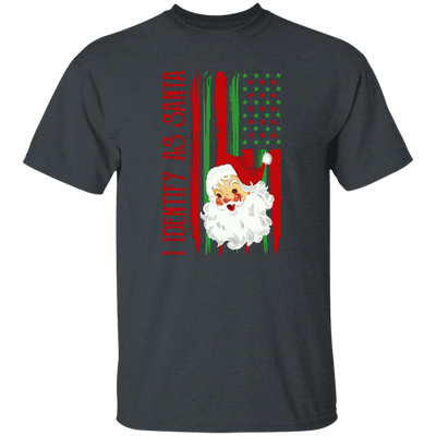 American Santa, I Identify As Santa, American Christmas, Merry Christmas, Trendy Christmas Unisex T-Shirt
