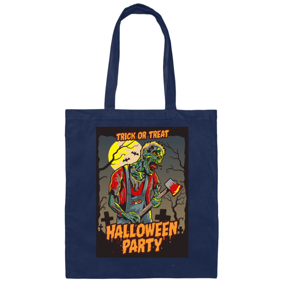 Trick Or Treat, Halloween Party, Halloween Holiday Canvas Tote Bag