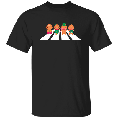 Gingerbread Walking, Love Christmas, Road Crossing Unisex T-Shirt