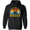 My Train, My Rules, Retro Train, Retro Rules, Train Silhouette Pullover Hoodie