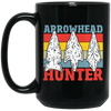 Arrowhead Vintage Style, Arrowhead Hunter, Arrowhead Hunting Black Mug