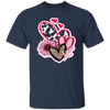 Love Heart, Valentine Heart, Pink Heart, Pink Sunflower, Leopard Heart Unisex T-Shirt