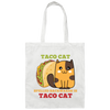 Taco Cat, Spelled Backward Is Taco Cat, Tacocat Game Canvas Tote Bag