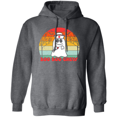 Boo Boo Crew, Boo Halloween, Retro Halloween Pullover Hoodie