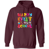 Happy First Day Of School, Kindergarten, Funny School Pullover Hoodie