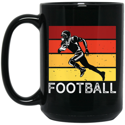 Run For American Football, Retro Football, Football Team Classic Black Mug