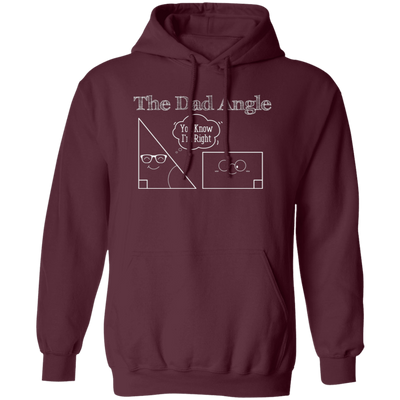 The Dad Angle, Math Pun, Teacher Dad, Geometric Dad Pullover Hoodie