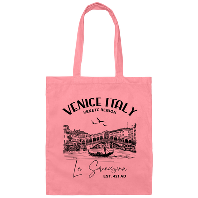 Venice Italy, Veneto Region, La Serenissima, EST 421 AD Canvas Tote Bag