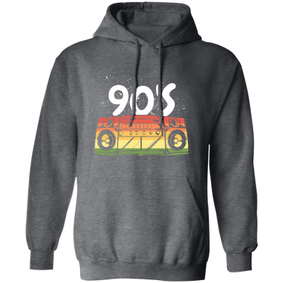 90s Boombox Radio, Old School Retro, Best 90s Birthday, 90s Love Gift Pullover Hoodie