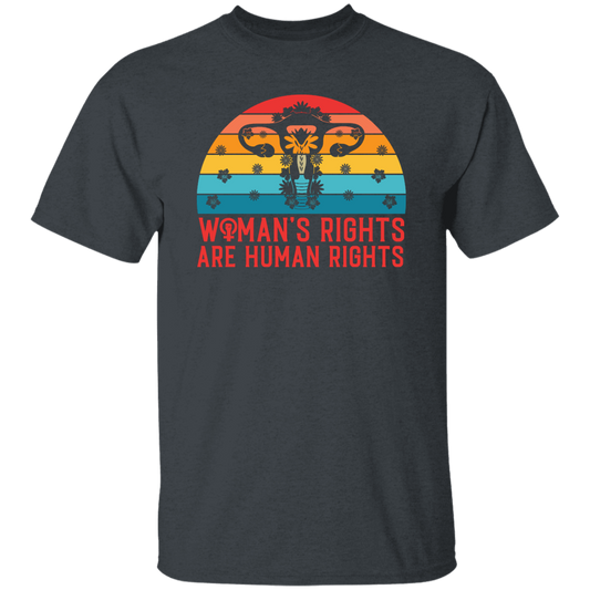 Woman's Rights Are Human Rights, Retro Woman Holiday Unisex T-Shirt