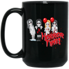 Horror Time, Horror Nigth, Happy Halloween, Cute Ghost Black Mug