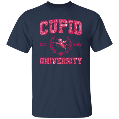 Cupid University, Est 1415, Pink Glitter Cupid, Glitter Valentine, Valentine's Day, Trendy Valentine Unisex T-Shirt