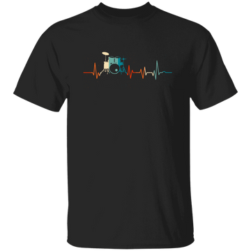 Drummer, Drumsticks, Drumming, Heartbeat Rock Lover, Rocker Vintage Gift Unisex T-Shirt